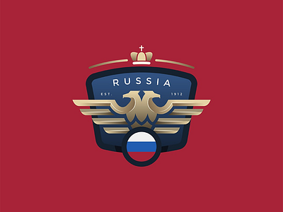 World Cup 2018 Badge Design / Russia