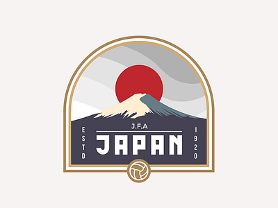 World Cup 2018 Badge Design / Japan adobe illustrator adobe photoshop brand branding design graphicdesign logo logos