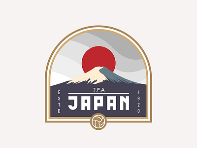 World Cup 2018 Badge Design / Japan