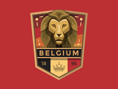 World Cup Badge Design 2018 / Belgium adobe illustrator adobe photoshop badge brand branding design graphic design logo logos