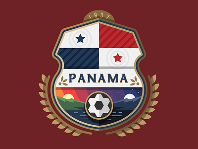 World Cup Badge Design 2018 / Panama adobe brand branding design graphic design illustrator logo logos photoshop symbol