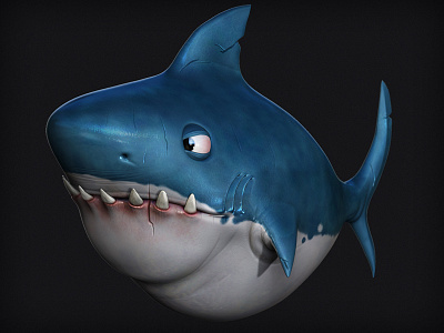 Shark // Zbrush + Cinema4D cgi cinema4d sculpting shark cgi zbrush