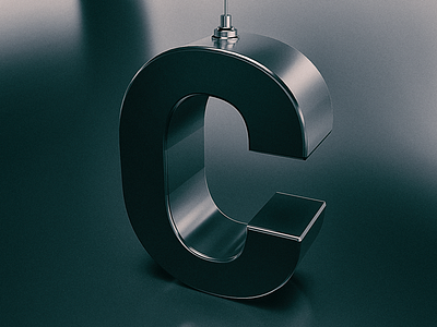 C Letter - Cinema4D adobe photoshop c4d cgi cinema4d corona pentablet renderia wacom