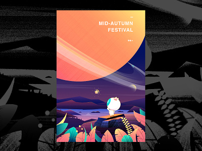 Mid-Autumn Festival design illustration