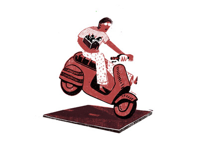 Scooter Character animation character character design editorial editorial illustration humor ilustration photoshop sketch spot spot illustration