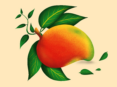 King of fruits 🥭 artlover brushes design illustration illustrator procreate typography vector