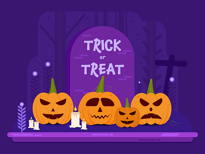 Halloween Illustration Vector vibrant color