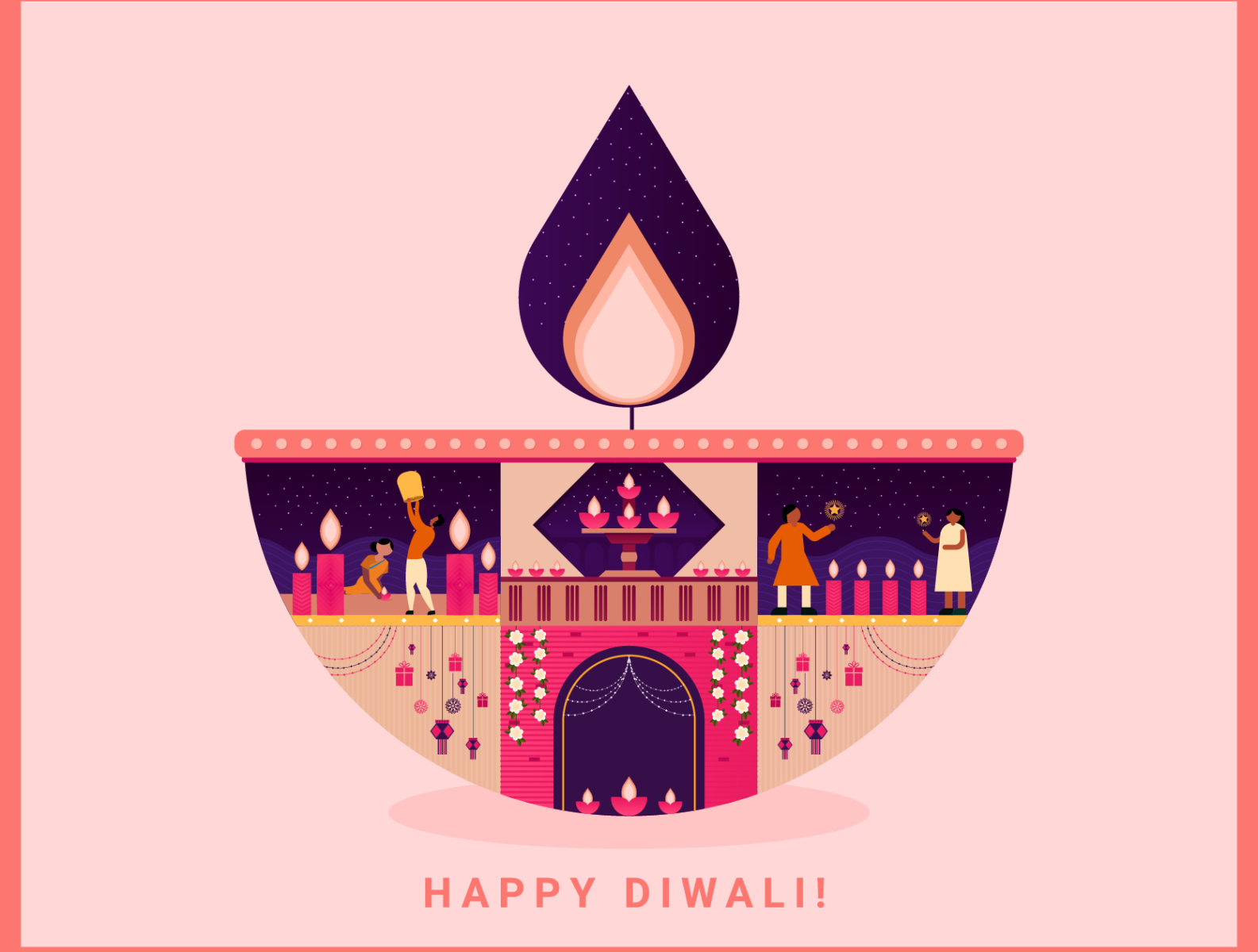 Diwali Card (Pinterest) by Sushmita Sharma on Dribbble