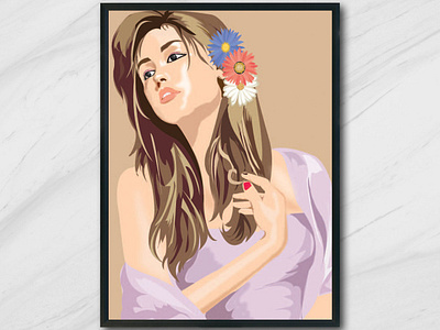 Digital painting artlover design illustration vector