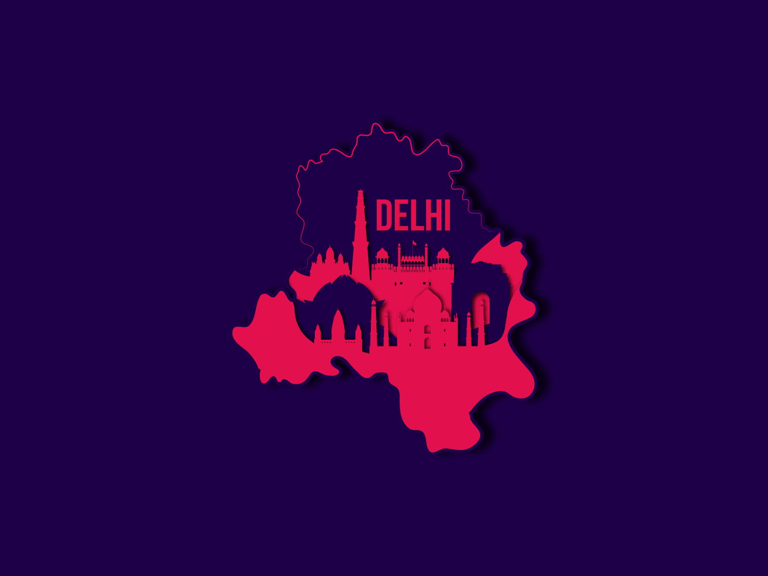 Delhi (The Heart Of India) By Sushmita Sharma On Dribbble