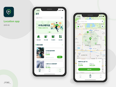 Location app app design ui