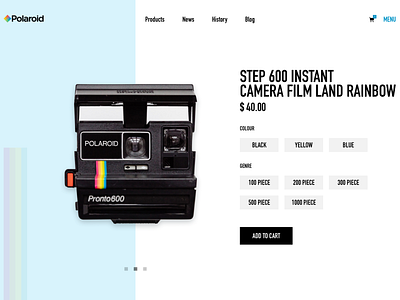 invent UI - Polaroid design ui web