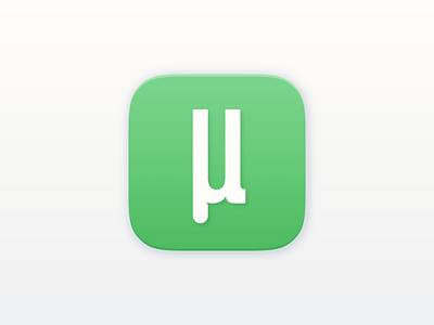 μTorrent iOS7 Icon app store icon ios ios7 minimal torrent