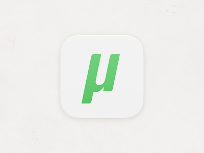 μTorrent iOS7 Icon v2 app store icon ios ios7 minimal torrent utorrent