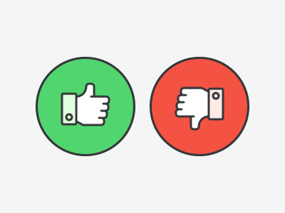 Rating Thumbs design icon rating thumbs