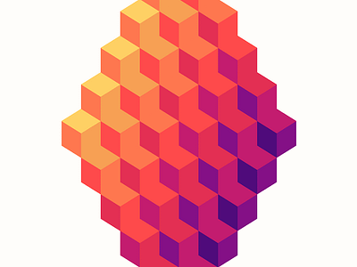 Color Study color hexagon isometric study