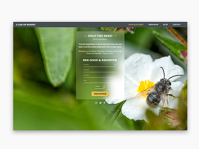 Daily UI #001 - Sign Up page - Bee cool :)