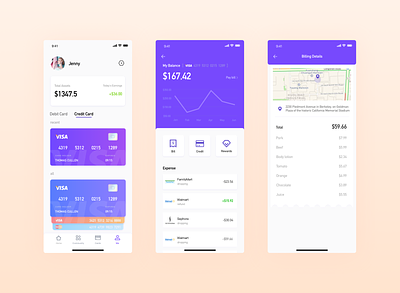 Financial App app design illustration
