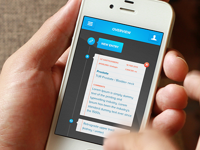 Medbooks overview app iphone timeline