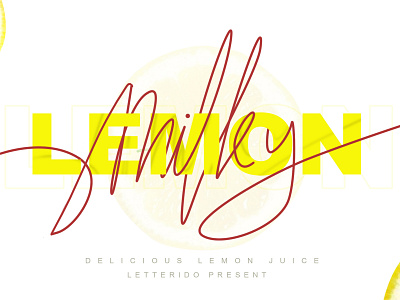milky lemon adobe illustrator branding agency brushtype font fonts minimalism svg font typeface typography