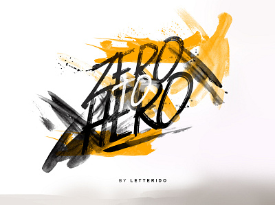 Zero to Hero adobe illustrator brush font brush lettering brushtype design font fonts lettering art typeface typography