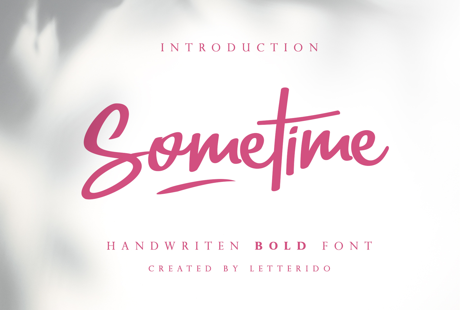 Sometime - Free Font by Ratin Creative on Dribbble