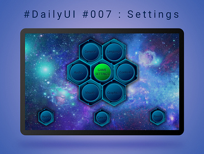 #DailyUI #007 : Settings 007 dailyui dailyuichallenge illustration settings settings ui ui ux vector web сhallenge