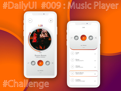 #DailyUI #009 : Music Player 009 dailyui design illustration music player ui ux vector web сhallenge