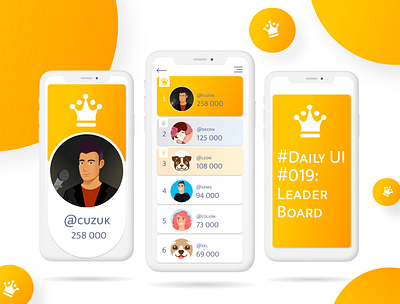 #Daily UI #019: LeaderBoard branding dailyui dailyuichallenge design illustration ui ux web website сhallenge