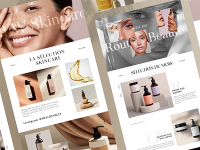 Skincare website design