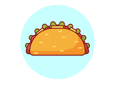 Tac.Co digital illustration flat food illustration junkfood minimalistic simple taco vector