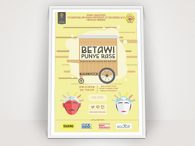 Betawi Punye Rase Poster event illustration minimalistic poster simple