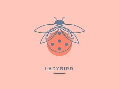 Ladybird #1 design fun illustration illustrator ladybird logo