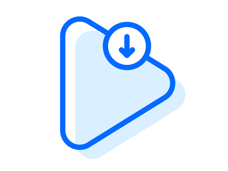 Download animation animation 2d arrow blue download ease icon iconography reminder smooth synerise ui video