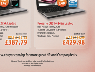 Compaq advert for Ebuyer.com