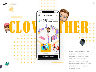 Cloweather - UI Design Weather & Clothes App