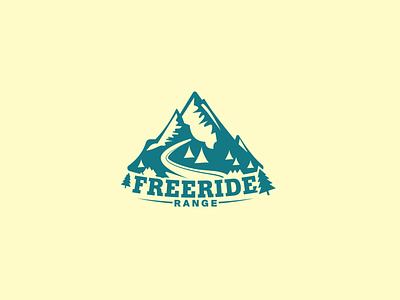 Freeride Range illustration logo vector