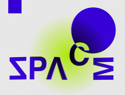 Space design typography