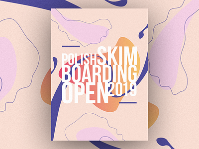 Polish Skimboarding Open 2019 Poster branding design illustration poster typography vector