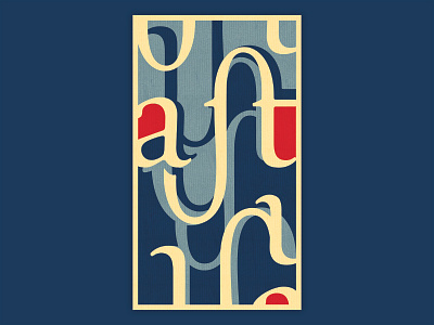 Ligatures design illustration typography