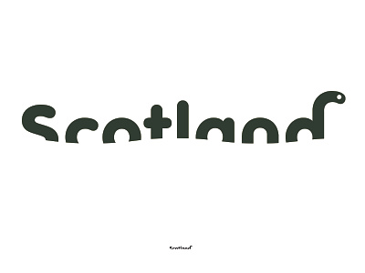 Scotland Logo design typography