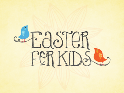 Easter for Kids bird easter graphic design and religion vector