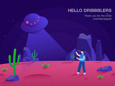 Hello Dribbblers debuts illustration