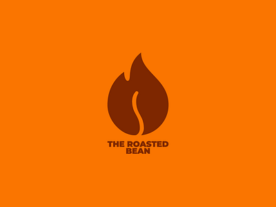 Logo Challenge | Coffee Shop coffee coffee bean dailylogochallenge fire flat logo logotype roast the roasted bean