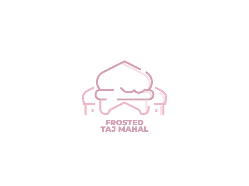 Logo Challenge | Cupcake bakery sweet taj mahal frosted logotype logomark logo flat dailylogo dailylogochallenge cupcake