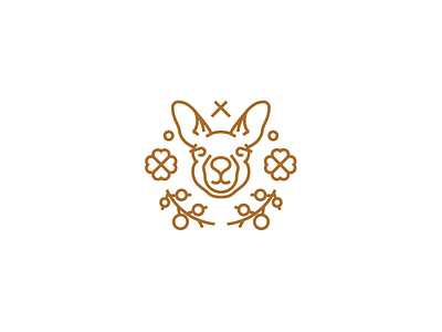 Logo Challenge | Kangaroo berry clover coat of arms dailylogochallenge heaps hopo kangaroo logo logotype