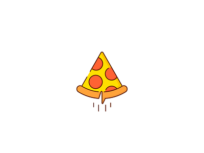 Logo Challenge | Pizza Paper Plane airplane dailylogochallenge flat food glide illustration logo logotype paper plane pizza