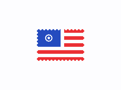 Logo Challenge | Postal Service dailylogochallenge flag flat liberia logo logotype minimalism postage stamp postal service usa