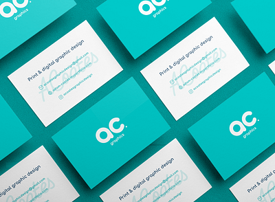AC Graphics - Business Card Mockup ac graphics brand identity branding business card business card mockup design design inspiration graphic design logo logo design mockup typography