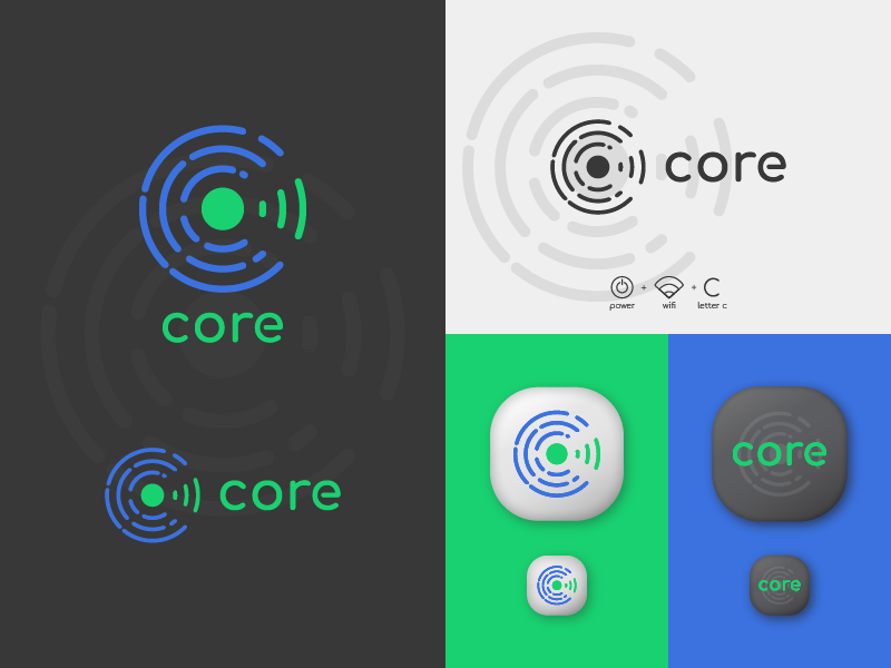 Core - Branding Project icon app acgraphics core logo logomark wordmark brand identity branding